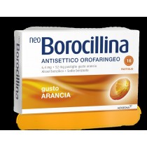 Neoborocillina Antisettico Orofaringeo 16 Pastiglie 6,4 Mg + 52 Mg Arancia