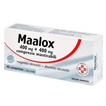 Maalox 40 Cpr Mast 400 Mg + 400 Mg